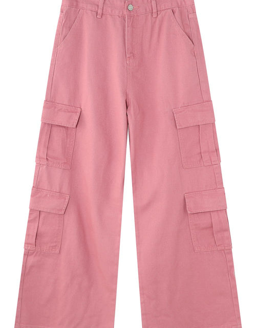 Load image into Gallery viewer, Wide Leg Cargo Jeans
