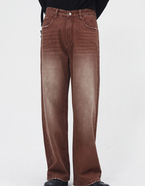 Load image into Gallery viewer, Wide Straight Jeans with Pockets

