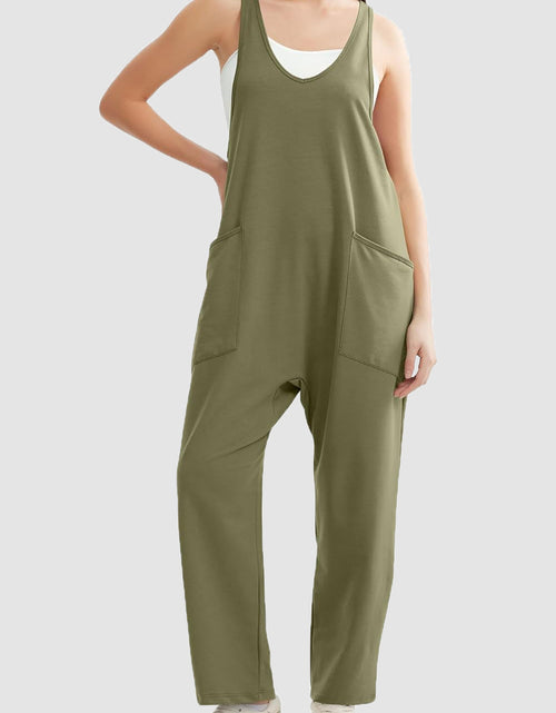 Load image into Gallery viewer, Lovelet Wide Strap Jumpsuit with Pockets
