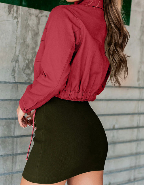 Load image into Gallery viewer, Button Up Long Sleeve Jacket
