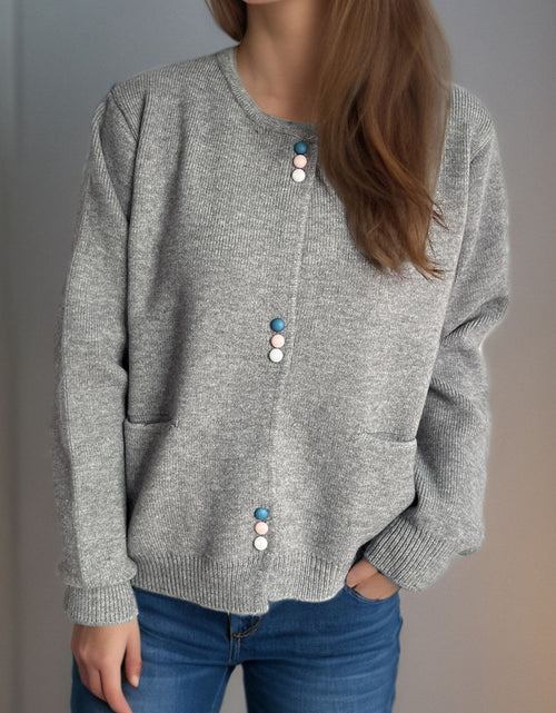 Load image into Gallery viewer, Button Down Long Sleeve Cardigan with Pockets
