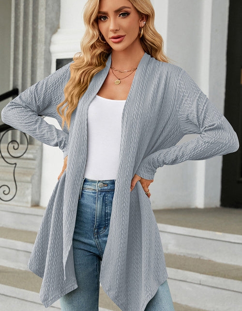 Load image into Gallery viewer, Open Front Long Sleeve Cardigan
