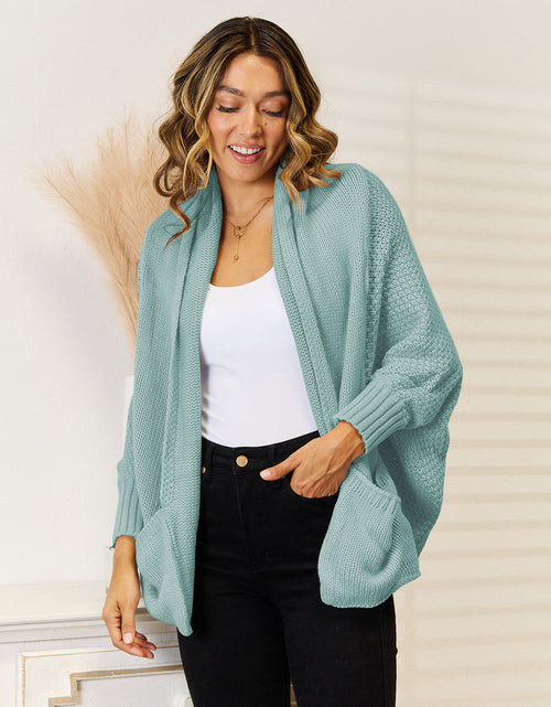 Load image into Gallery viewer, Angel Wings Open Front  Cardigan with Pockets
