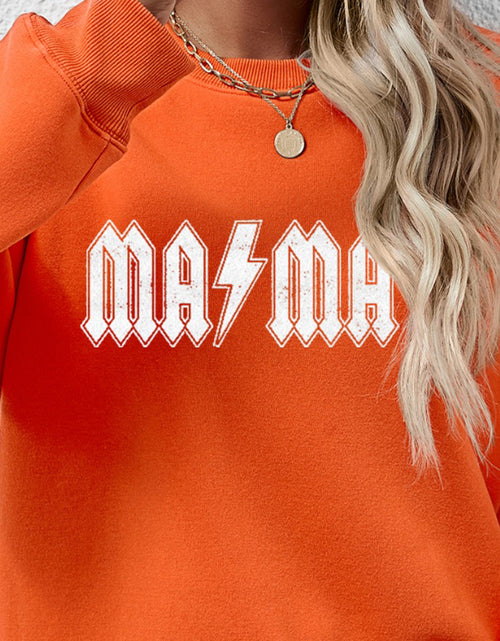 Load image into Gallery viewer, Letter Graphic Dropped Shoulder Sweatshirt
