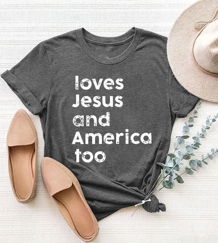 Letter Graphic Round Neck Short Sleeve T-Shirt