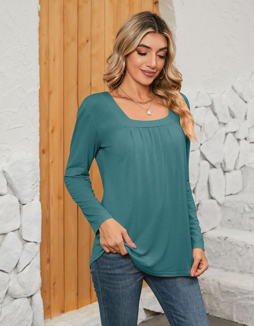 Load image into Gallery viewer, Square Neck Long Sleeve T-Shirt
