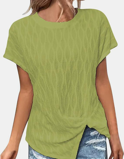 Load image into Gallery viewer, Full Size Round Neck Short Sleeve T-Shirt
