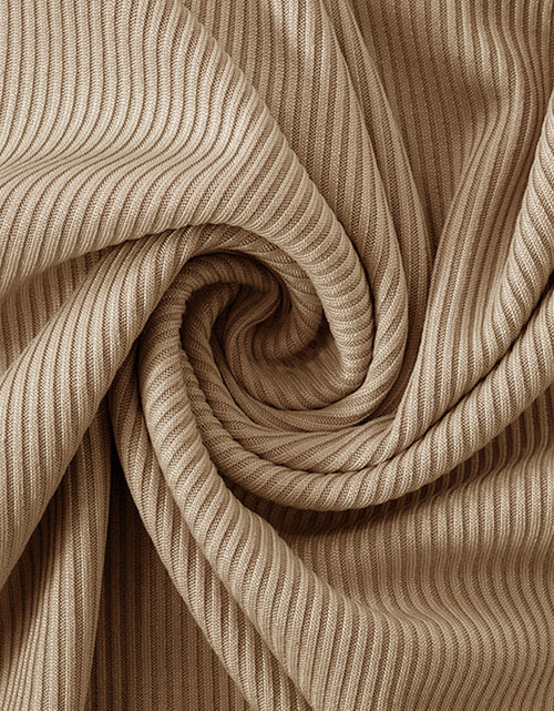 Load image into Gallery viewer, Ribbed Slit Single Shoulder Wrap Dress
