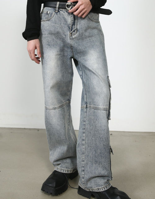Load image into Gallery viewer, Men's Mid Rise Baggy Jeans
