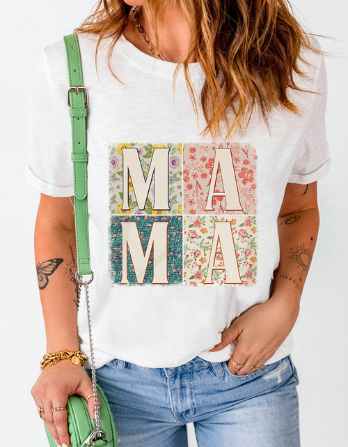 Load image into Gallery viewer, MAMA Round Neck Short Sleeve T-Shirt
