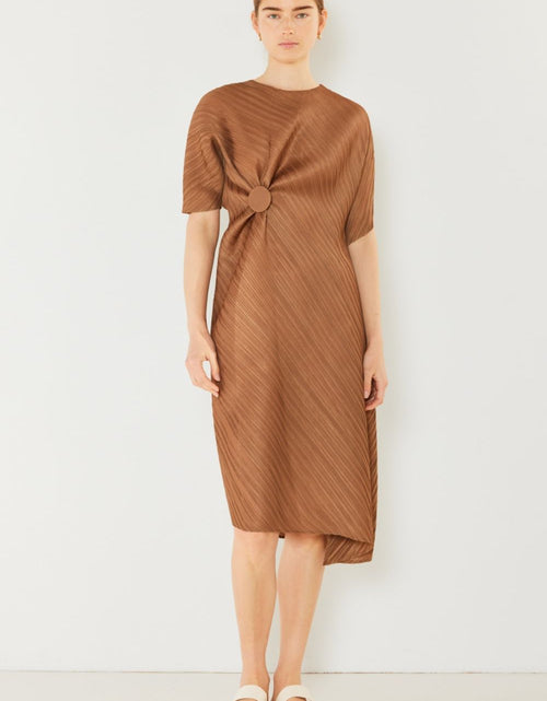 Load image into Gallery viewer, Marina West Swim Pleated Dolman Sleeve Dress
