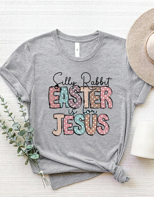 Load image into Gallery viewer, Letter Graphic Round Neck Short Sleeve T-Shirt
