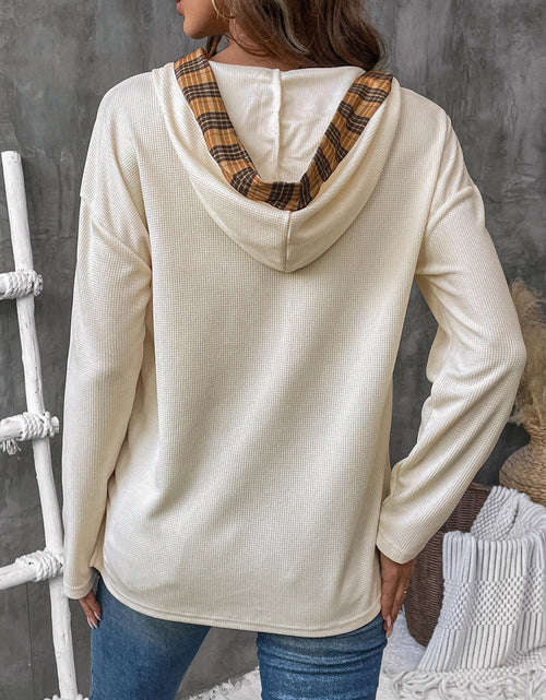 Load image into Gallery viewer, Perfee Drawstring Long Sleeve Hooded T-Shirt
