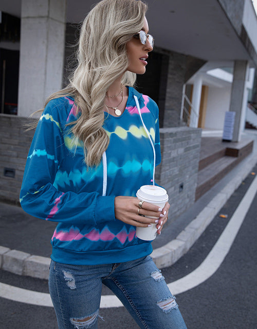 Load image into Gallery viewer, Ivy Lane Tie Dye Raglan Sleeve Hoodie

