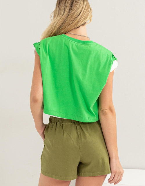 Load image into Gallery viewer, HYFVE Drawstring Hem Crop Top
