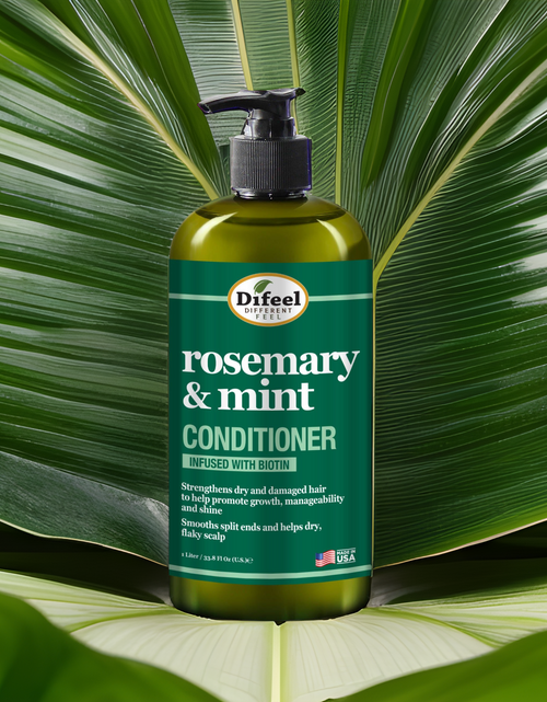 Load image into Gallery viewer, Difeel Rosemary and Mint Hair Strengthening Conditioner with Biotin 33.8 oz. by difeel - find your natural beauty
