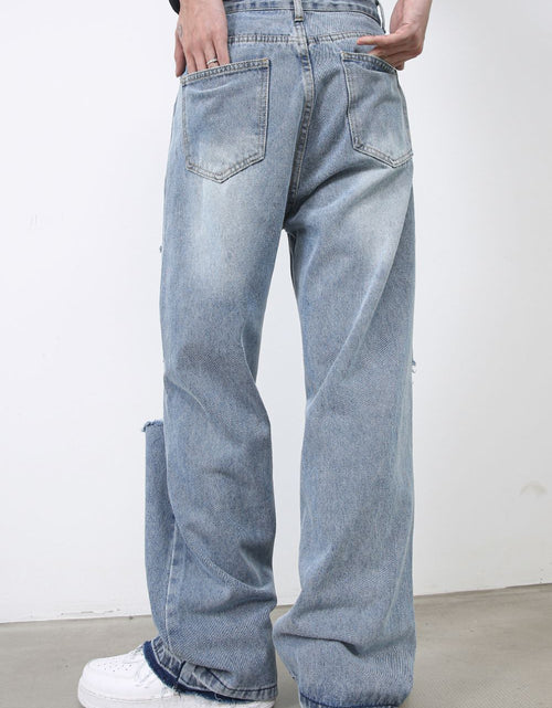 Load image into Gallery viewer, Men's Distressed Baggy Jeans
