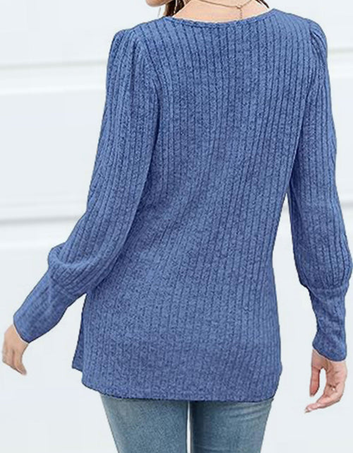 Load image into Gallery viewer, Decorative Button Square Neck Top

