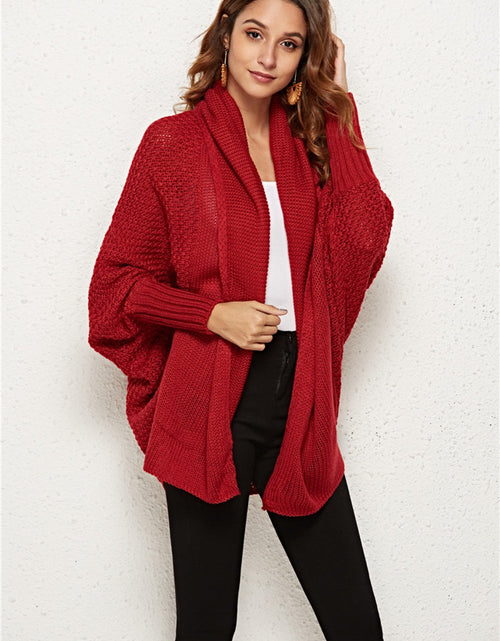 Load image into Gallery viewer, Angel Wings Open Front Batwing Sleeve Cardigan
