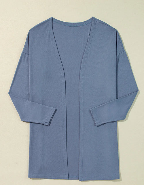 Load image into Gallery viewer, Slit Open Front Long Sleeve Cover Up
