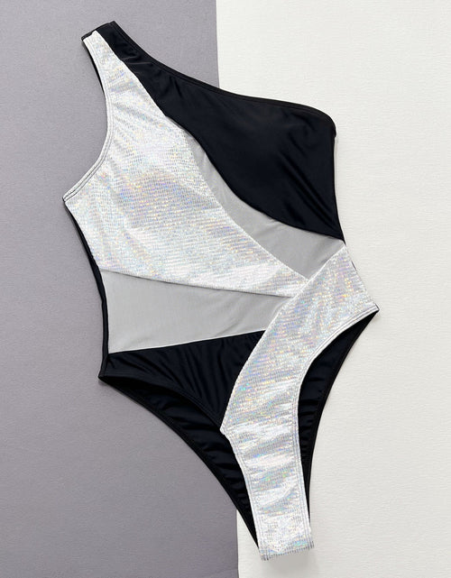 Load image into Gallery viewer, Contrast Panel One-Piece Swimsuit
