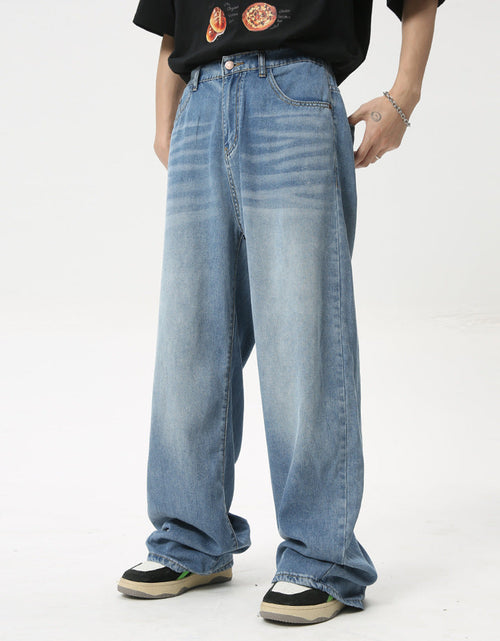 Load image into Gallery viewer, Men's Washed Straight Jeans
