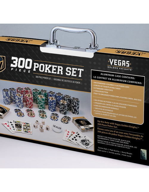 Load image into Gallery viewer, Las Vegas Golden Knights 300 Piece Poker Set by MasterPieces Puzzle Company INC
