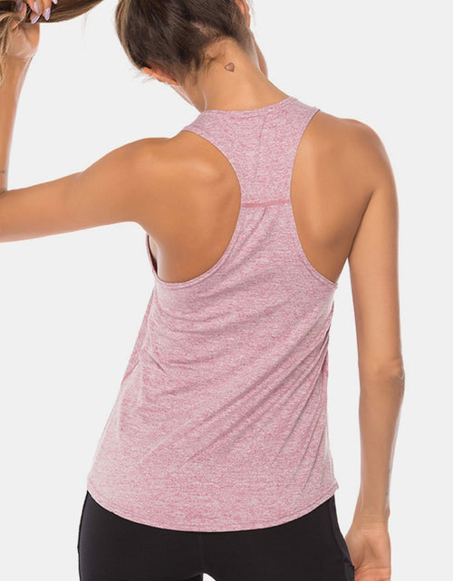 Load image into Gallery viewer, Full Size Scoop Neck Wide Strap Active Tank
