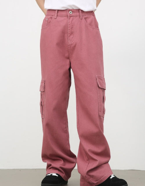 Load image into Gallery viewer, Men's Mid Rise Jeans with Cargo Pockets
