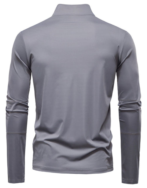 Load image into Gallery viewer, Men's Sun Protection Long Sleeve Half-Zip T-Shirt
