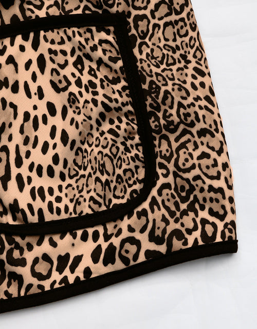 Load image into Gallery viewer, Perfee Leopard Open Front Long Sleeve Jacket
