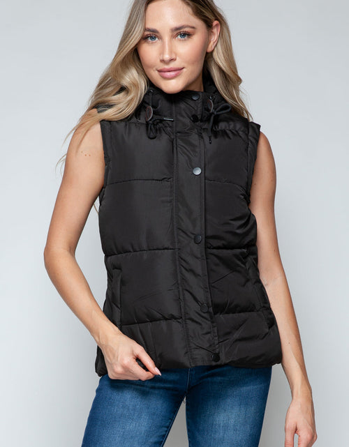 Load image into Gallery viewer, Snobbish Snap and Zip Closure Hooded Vest
