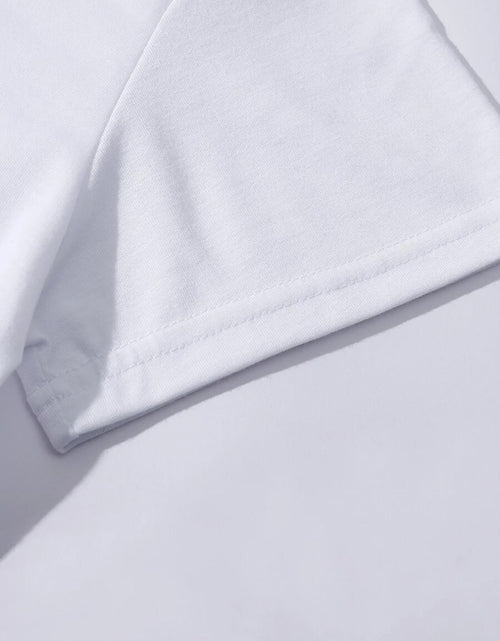 Load image into Gallery viewer, Lucky Clover Round Neck Short Sleeve T-Shirt
