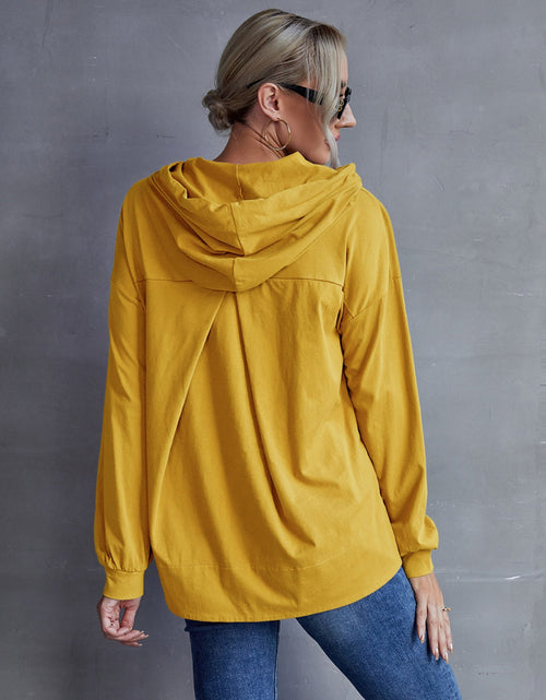 Load image into Gallery viewer, Ivy Lane Drawstring Pocketed Dropped Shoulder Hoodie
