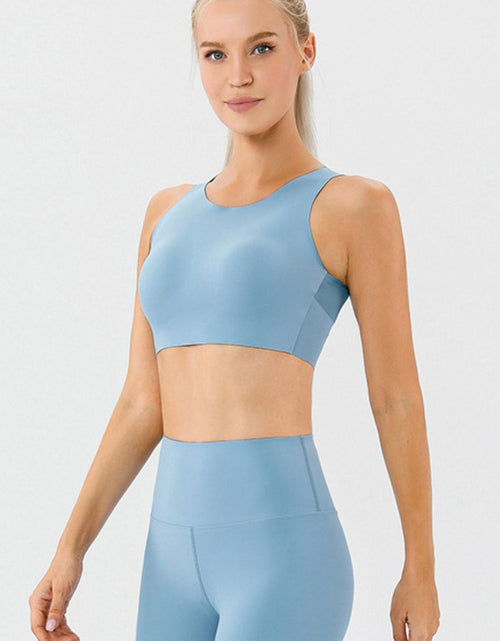 Load image into Gallery viewer, Round Neck Wide Strap Active Bra
