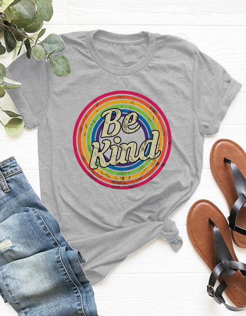 Load image into Gallery viewer, Graphic Round Neck Short Sleeve T-Shirt

