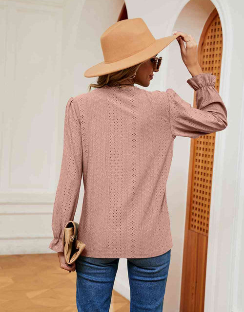 Load image into Gallery viewer, V-Neck Flounce Sleeve Blouse
