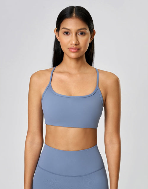 Load image into Gallery viewer, Millennia Crisscross Back Scoop Neck Active Cami with Detachable Chest Pads
