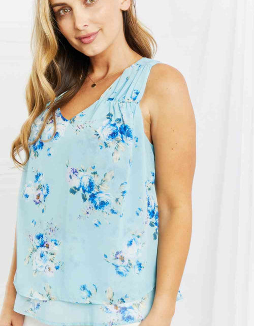 Load image into Gallery viewer, Sew In Love Off To Brunch Full Size Floral Tank Top
