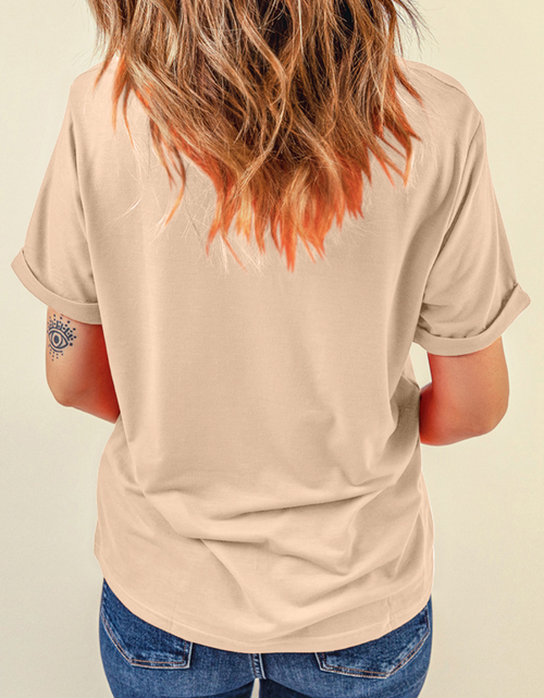 Load image into Gallery viewer, Football Round Neck Short Sleeve T Shirt
