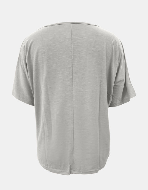Load image into Gallery viewer, Full Size Scoop Neck Short Sleeve T-Shirt
