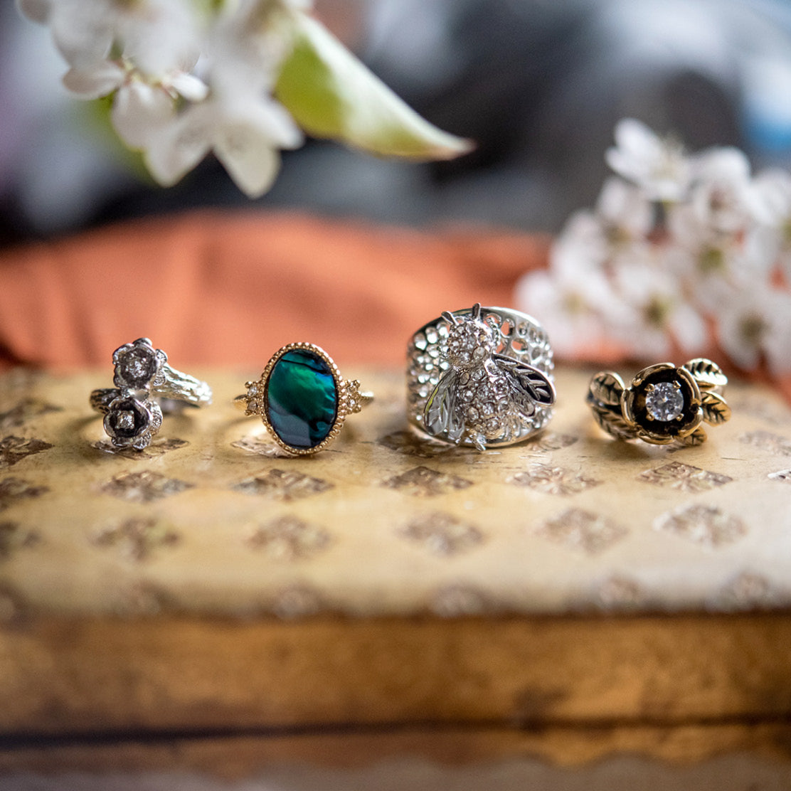 FIVE FOR ONE -Mix of 5 Vintage/Antique Rings for Women We Select Per Your Specifications Made in America - Bulk Pack by PVD Vintage Jewelry