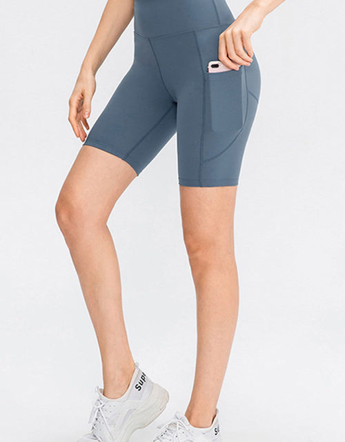 Load image into Gallery viewer, Wide Waistband Sports Shorts with Pockets
