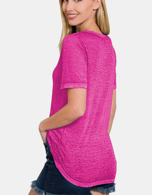 Load image into Gallery viewer, Zenana V-Neck Short Sleeve T-Shirt
