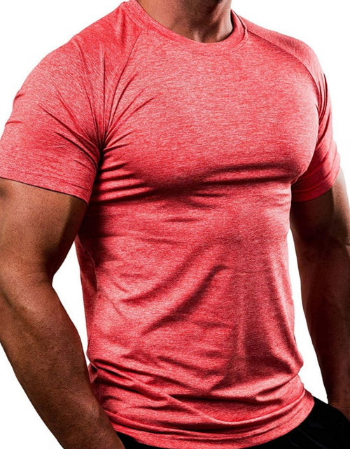 Load image into Gallery viewer, Men's Plus Size Round Neck Short Sleeve T-Shirt
