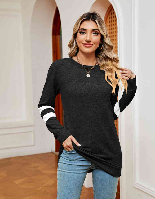 Load image into Gallery viewer, Round Neck Long Sleeve Top
