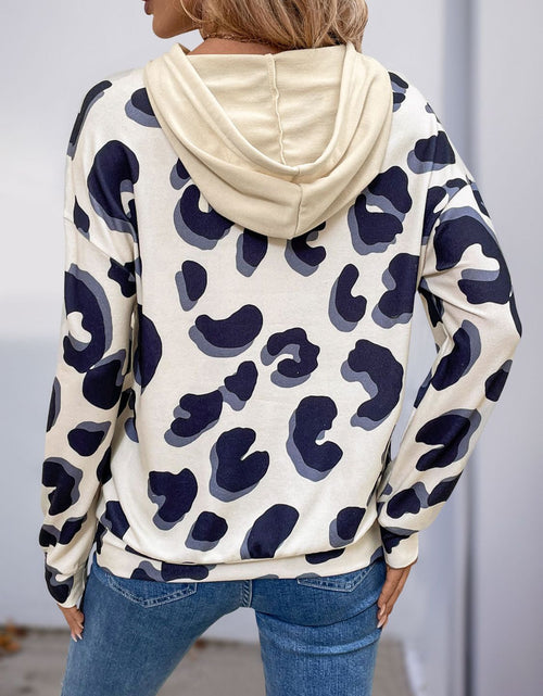 Load image into Gallery viewer, Perfee Drawstring Faux Layered Long Sleeve Hoodie
