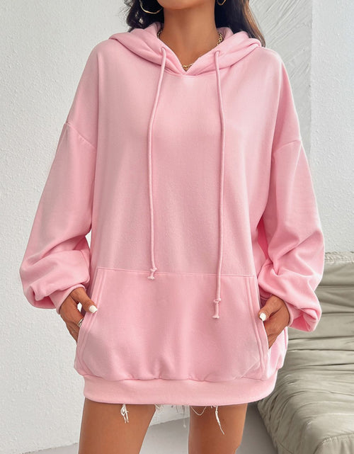 Load image into Gallery viewer, Devine Drawstring Long Sleeve Hoodie

