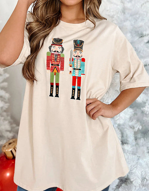 Load image into Gallery viewer, Nutcracker Round Neck Half Sleeve T-Shirt
