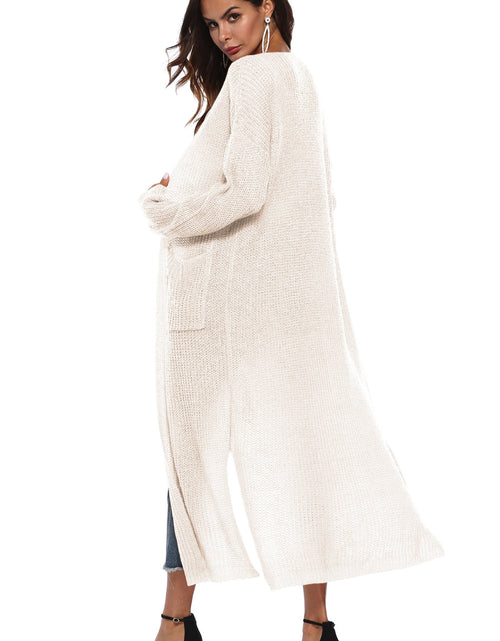 Load image into Gallery viewer, Long Sleeve Open Front Buttoned Cardigan
